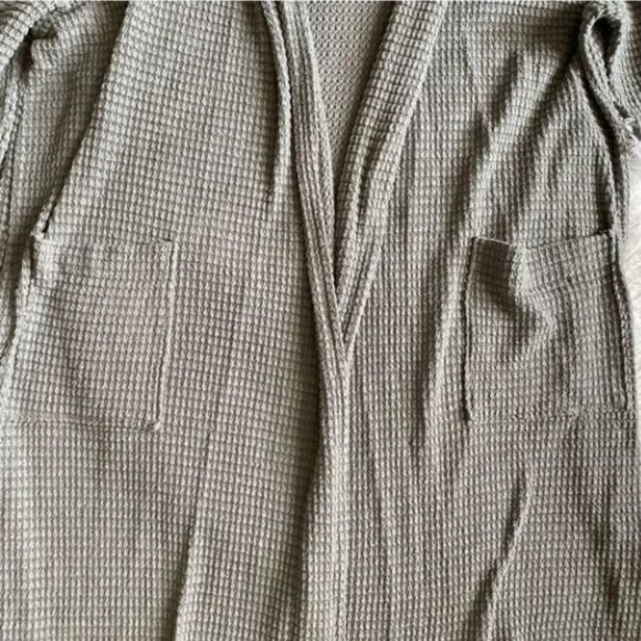 Three Bird Nest Waffle Knit Cardigan Open Front Women’s Size XL Pockets - Picture 4 of 8